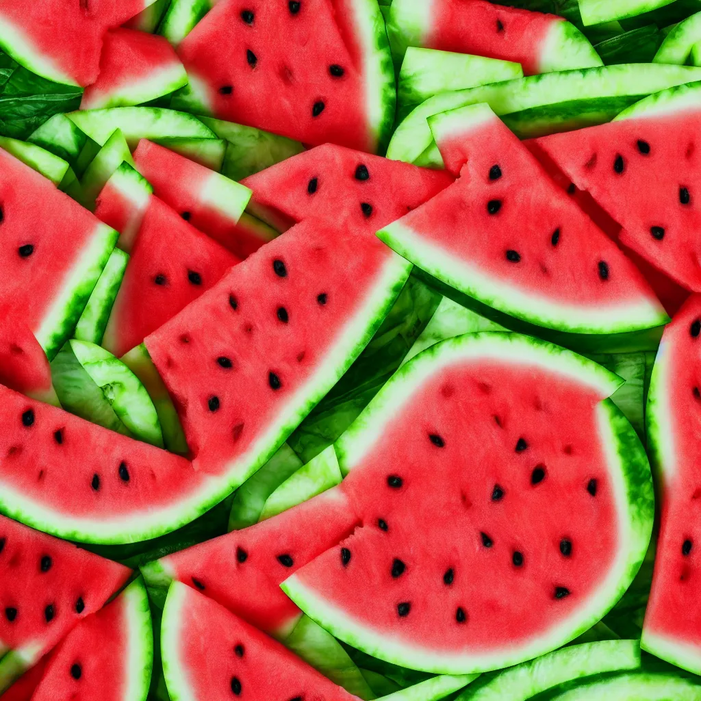 Prompt: seamless watermelon slices texture art, 4k