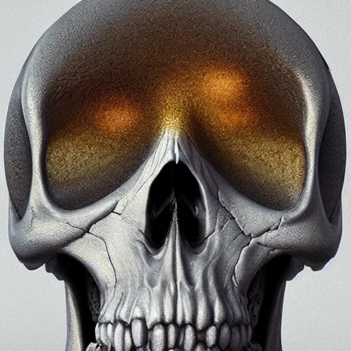 Image similar to portrait_of_a_melting_skull._intricate_abstract._intricate_artwork._by_Tooth_Wu_wlop_beeple_dan_mumford._octane_render_trending_on_artstat