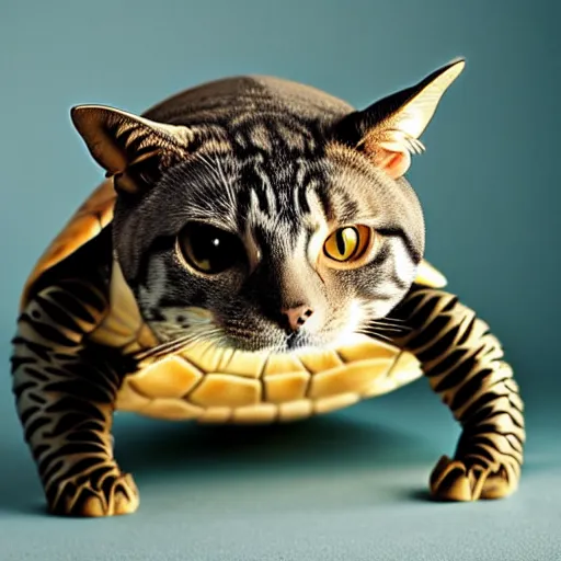 Image similar to a turtle - cat - hybrid, animal photography