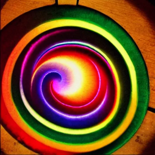 Image similar to rainbow spiral