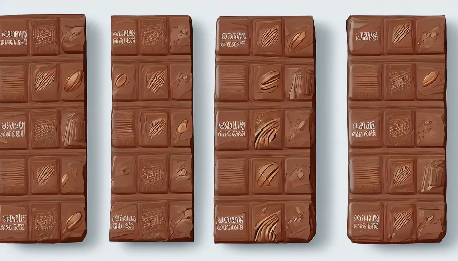 Image similar to a packaging design for a chocolate bar