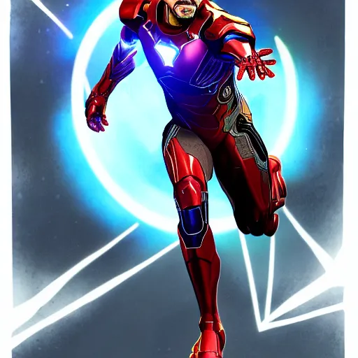 Image similar to robert sheehan as tony stark from the avengers infinity war, marvel concept art, hyperrealistic, detailed, accurate illustration, dramatic lighting, action pose