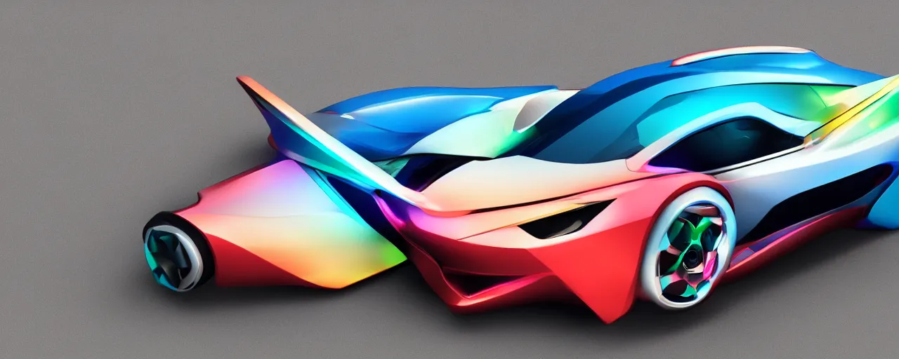 Image similar to concept car, digital art, 3d render, fast, motion blur, neon