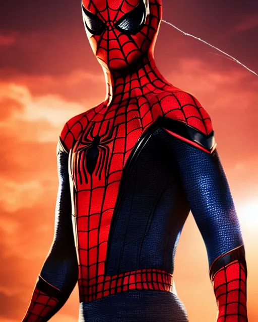 spider-man in a red cowboy hat, character poster, | Stable Diffusion ...