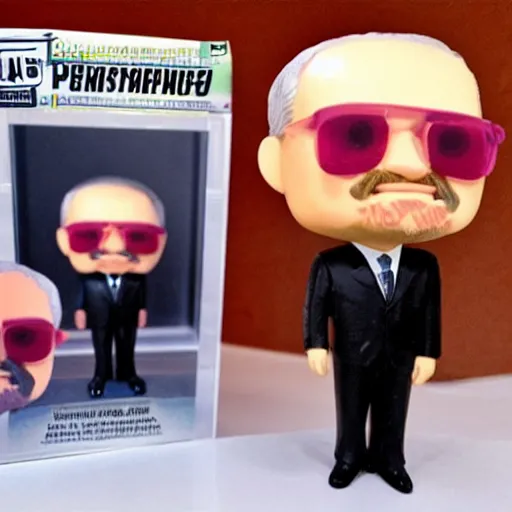 Prompt: the Brazilian president lula as a Funko pop , in the original box