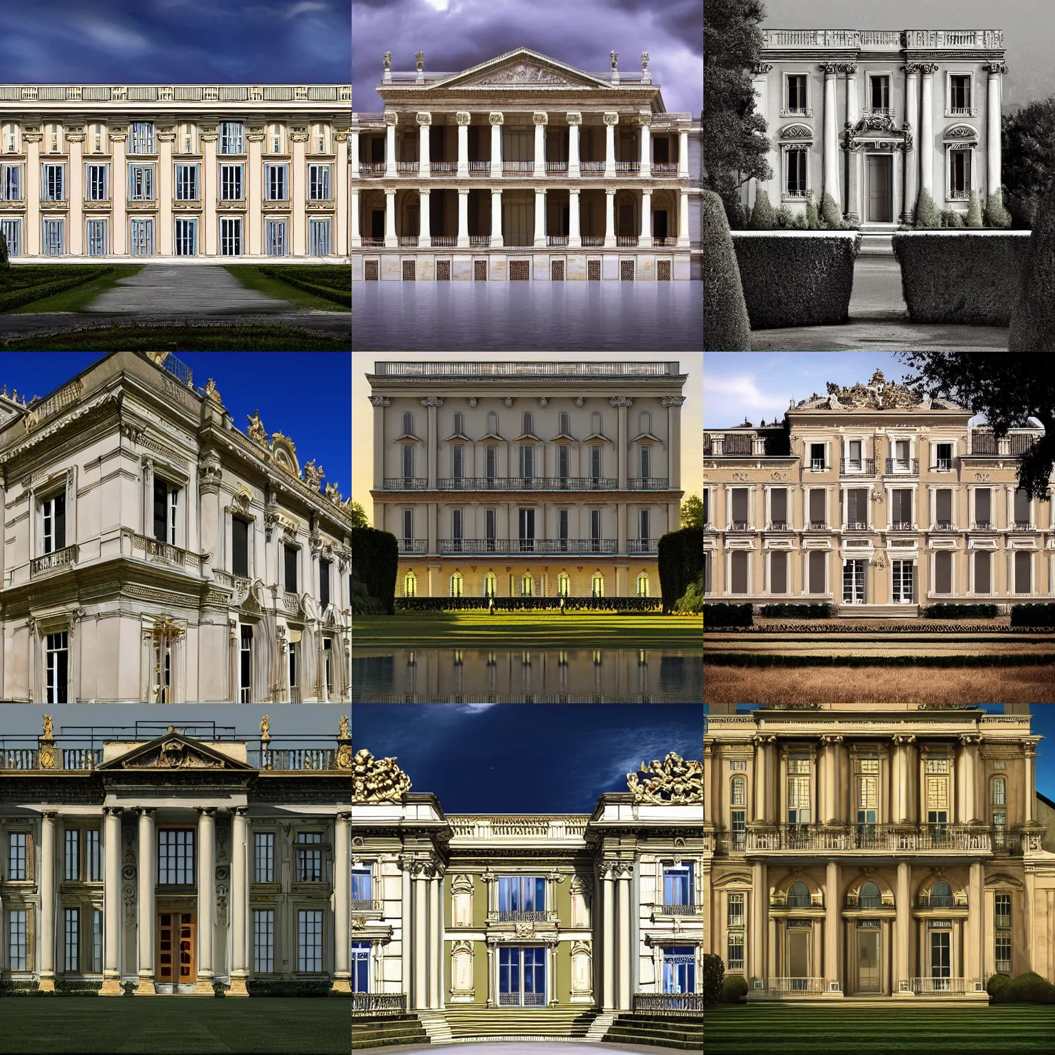 Prompt: an incredible photograph of a french classical mansion, exterior, concept art, trending on deviantart, artstation, golden ratio, ideal proportions, very very very very very beautiful