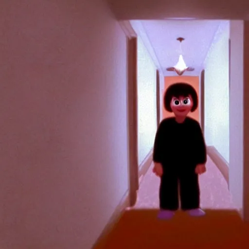 Prompt: the shining in pixar style