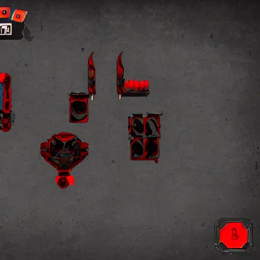 Image similar to prototype game like mercenary black red blade for arm in apocalyptic city