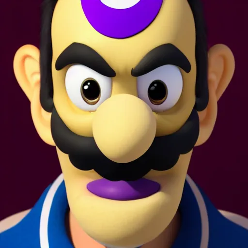 Prompt: a portrait of waluigi in real life as a real person, grotesque, disturbing, disgusting, realistic hyperrealistic 4 k resolution 8 k resolution highly detailed very detailed extremely detailed hd quality detailed face very detailed face extremely detailed face trending on artstation, modern portrait, modern photograph