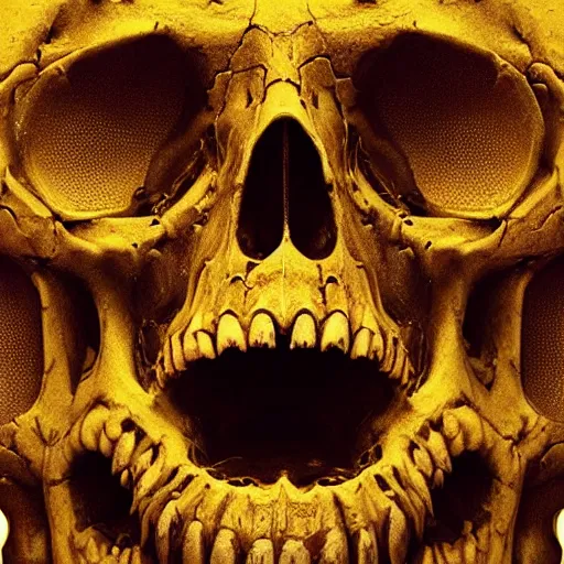 Image similar to portrait_of_a_melting_skull._intricate_abstract._intricate_artwork._by_Tooth_Wu_wlop_beeple_dan_mumford._octane_render_trending_on_artstat