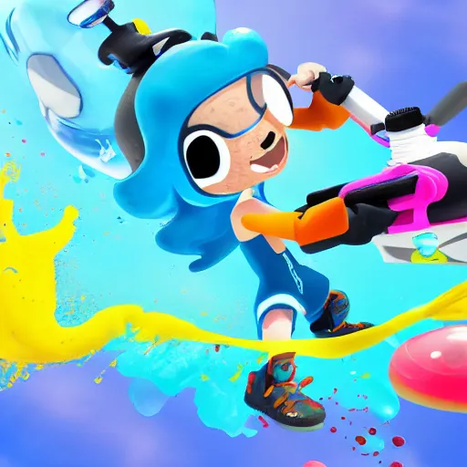 Image similar to splatoon