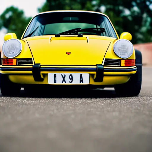 Image similar to close up photo of a porsche 9 1 1 9 6 4, cinematic, shallow dof, 3 5 mm, 4 k, macro