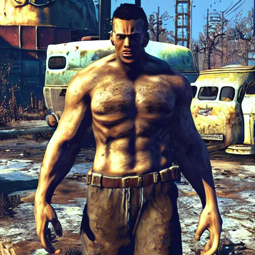 Image similar to “ buff guy in fallout 4 ”