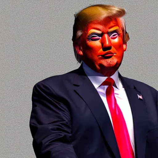 Image similar to donald trump in a clown suit