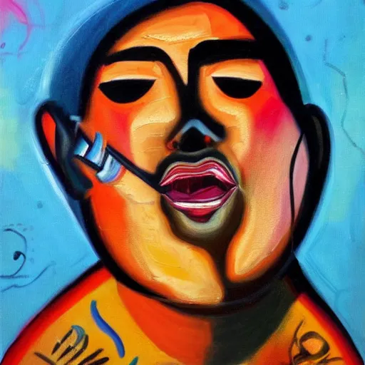 Image similar to the most offensive thing ever, contemporary painting