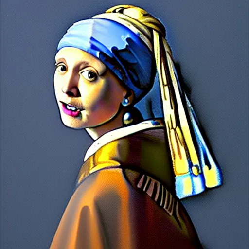 Prompt: greg manchess portrait painting of the boy with the pearl earring with the face of elon musk, medium shot, asymmetrical, profile picture, organic painting, sunny day, matte painting, bold shapes, hard edges, street art, trending on artstation, by huang guangjian and gil elvgren and gerald brom