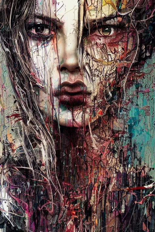 Prompt: the soul's endless plight to perfection, struggle and resolution, by carne griffiths and wadim kashin