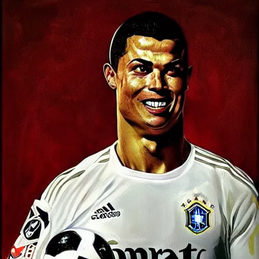 Prompt: ronaldo phenomenal!!!!!!!!!!!!!!!!, ronaldo fenomeno, ronaldo phenomenal!!!!!!! brazilian ronaldo, brazil, brazillian ronaldo, fenomeno, phenomenal, artwork by norman rockwell