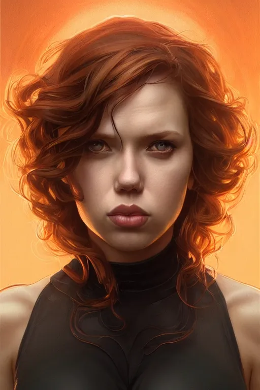 Image similar to pregnant black widow, realistic portrait, symmetrical, highly detailed, digital painting, artstation, concept art, smooth, sharp focus, illustration, cinematic lighting, art by artgerm and greg rutkowski and alphonse mucha