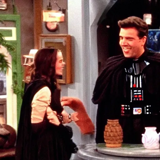 Image similar to Darth Vader cameo in Friends