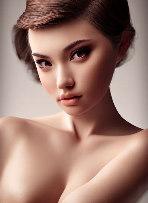 Image similar to a gorgeous female photo, professionally retouched, soft lighting, realistic, smooth face, full body shot, torso, dress, perfect eyes, wide angle, sharp focus on eyes, 8 k high definition, insanely detailed, intricate, elegant, film photo by artgerm and jason chan and mark litvokin