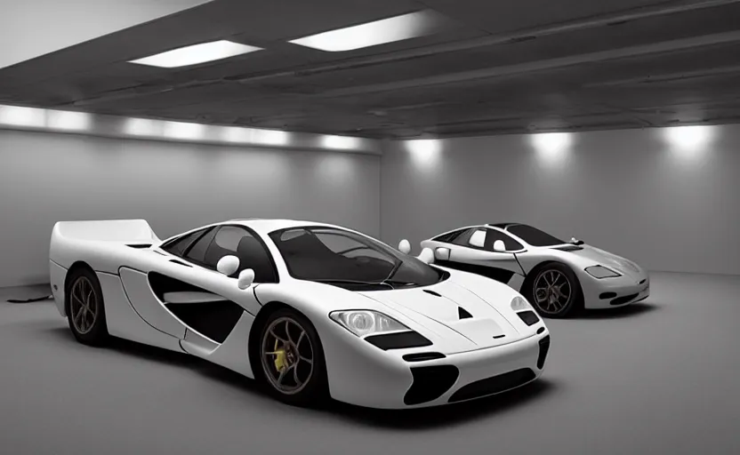 Image similar to “ a mclaren f 1, studio lighting ”