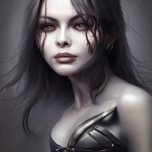 Image similar to a portrait of a young ornella muti as a dead or alive fighting game character, urban motifs, intricate, elegant, highly detailed, digital painting, trending on artstation, concept art, smooth sharp focus, illustration, art by artgerm and greg rutkowski