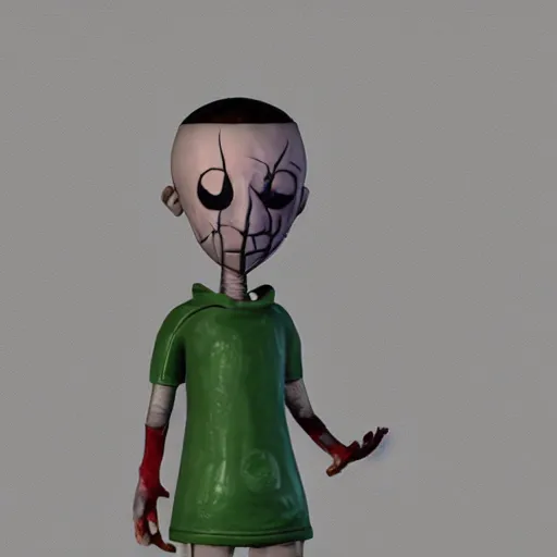 Image similar to baldi's basics in dead by daylight, character render, promotional reveal