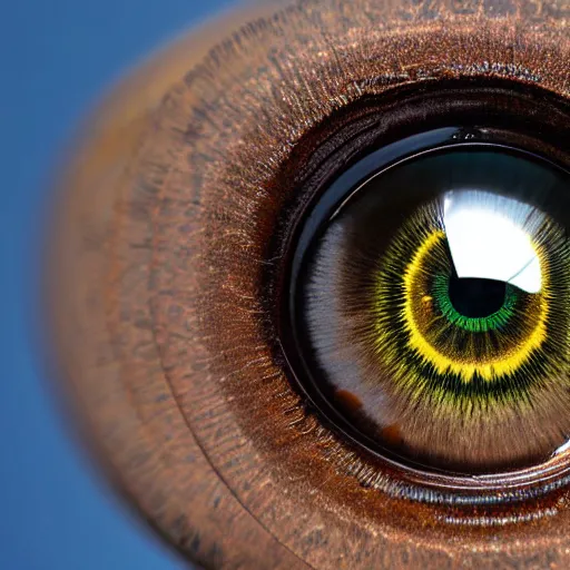 Image similar to close up of a golden eye, slitted pupil, high resolution photograph