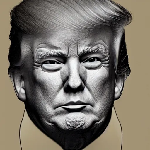 Prompt: headshot portrait of trump, 4 k, photorealistic