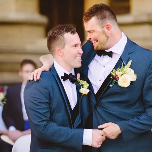 Image similar to a lovely gay wedding