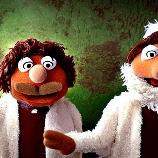 Image similar to biblically accurate angels as Muppets