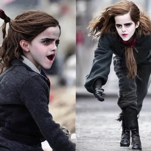 Prompt: A monster that imitates Emma Watson