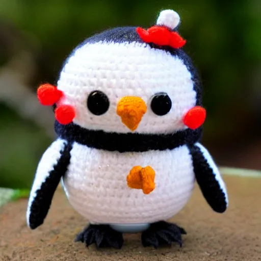 Image similar to cute penguin Amigurumi