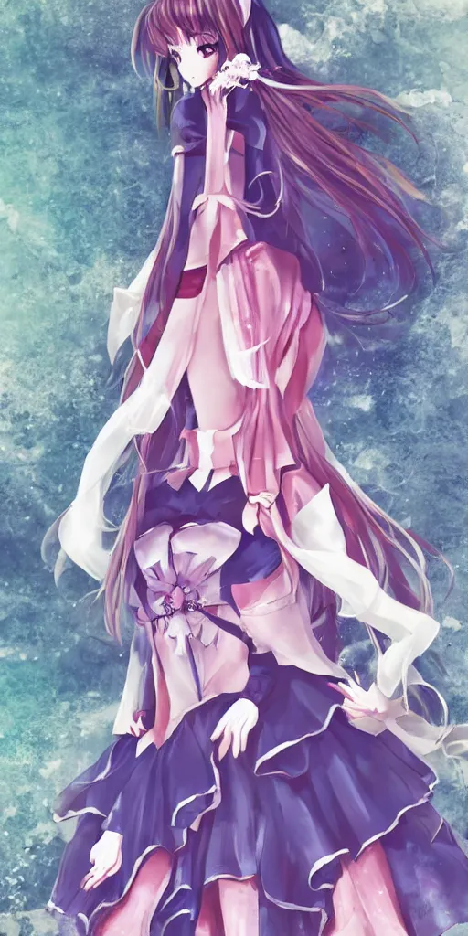 Image similar to of a full body portrait of a anime princess