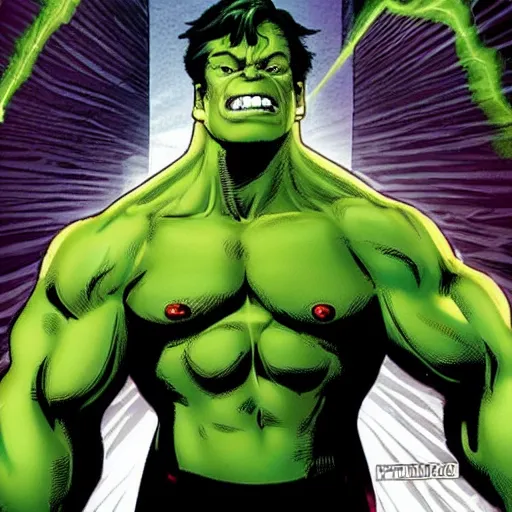 Prompt: spider man as the hulk