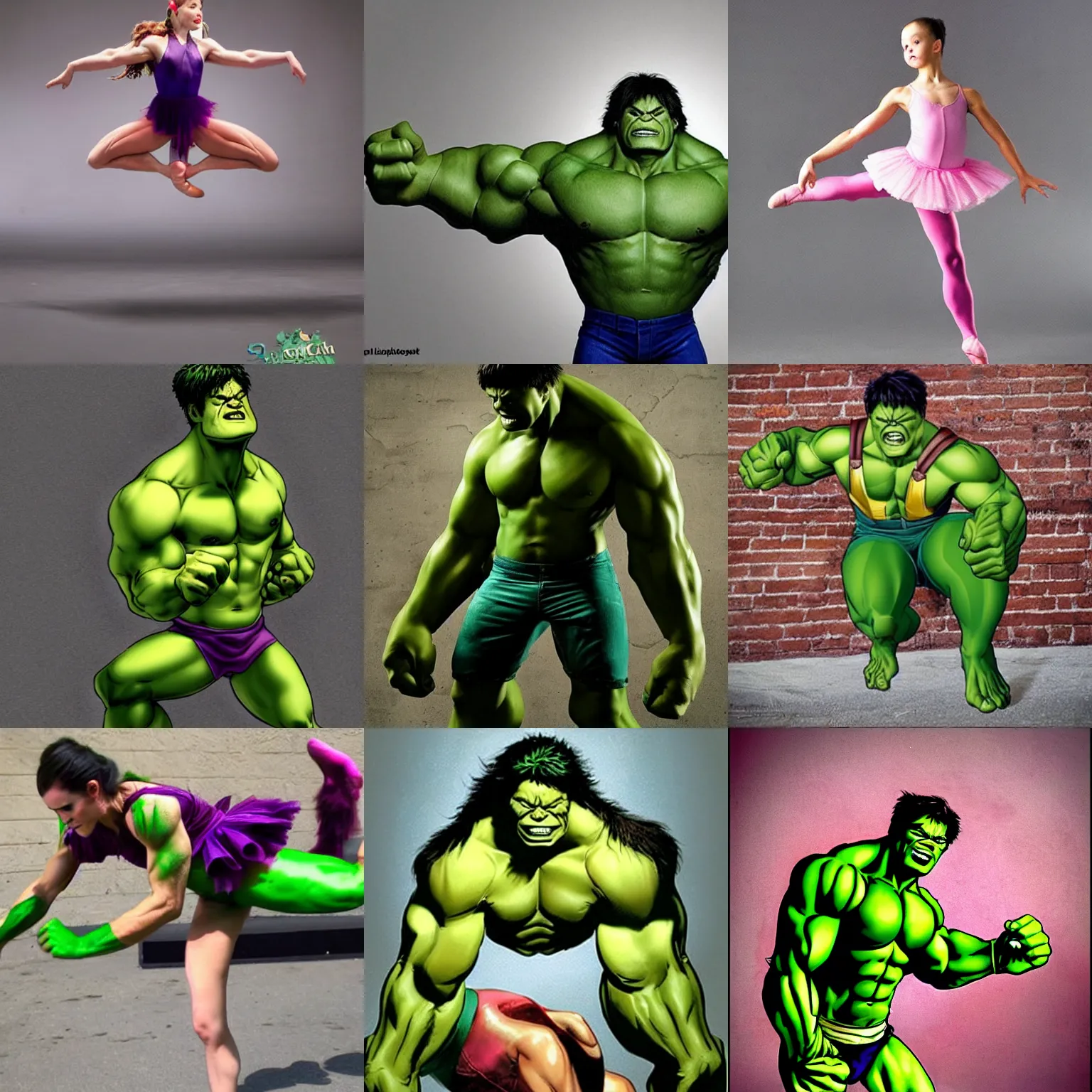 Prompt: Hulk ballerina