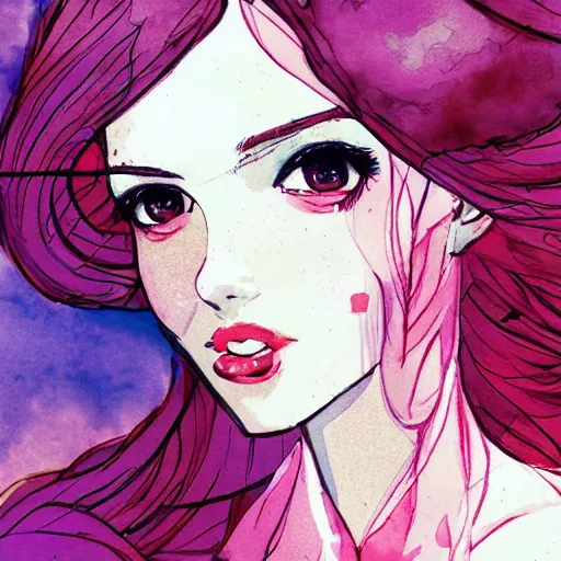 Prompt: amouranth as a tempting princess by conrad roset, rule of thirds, seductive look, beautiful, in intergalactic hq