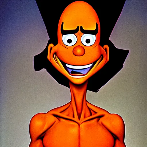 Image similar to uhd photorealisitc candid photo of freakazoid. hyperdetailed, accurate, studio lighting. correct face. glowing. powering up. photo by annie leibowitz and steve mccurry