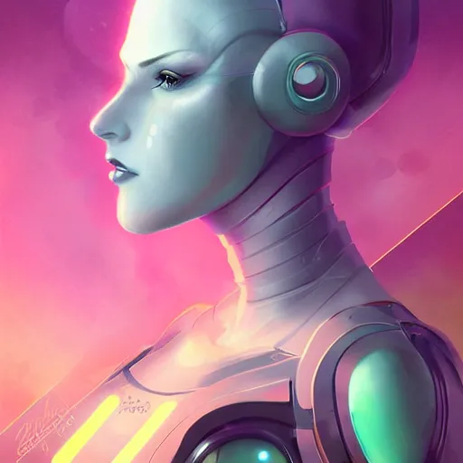 Image similar to female android cyber by anna dittmann