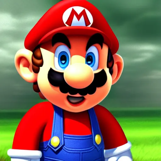 Image similar to stunning award winning hyperrealistic hdr 8 k highly detailed portrait photo of mario as a real human