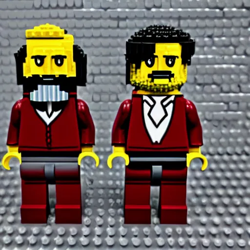 Prompt: karl marx in lego style