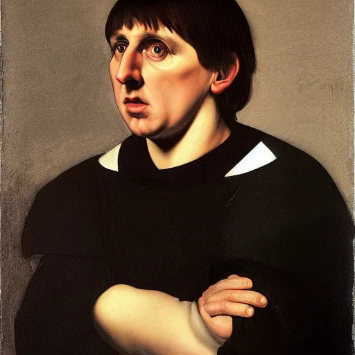 Image similar to painting of peter beardsley by caravaggio