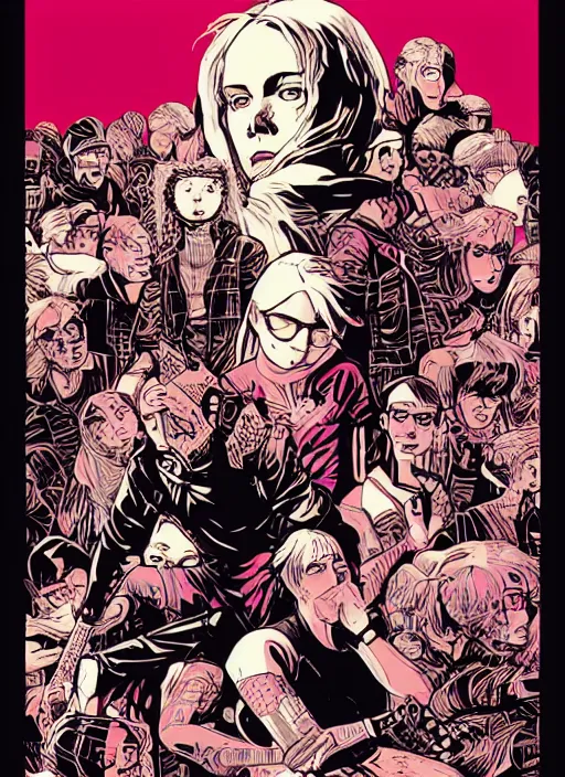 Image similar to alternative girl portrait by laurie greasley, xsullo and tristan eaton