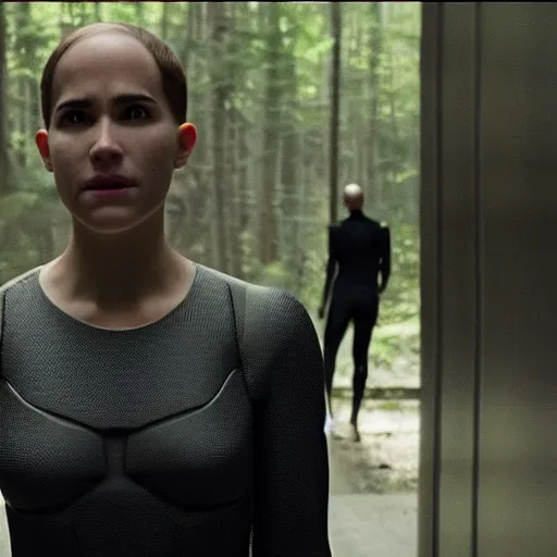 Prompt: screenshot from the movie Ex Machina (2014), cinematic,