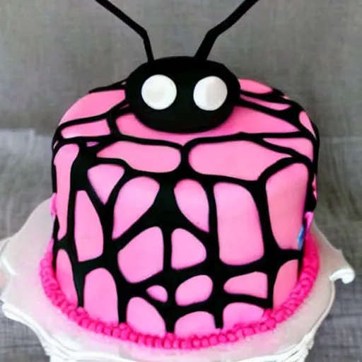 Image similar to spider birthday cake for girls,