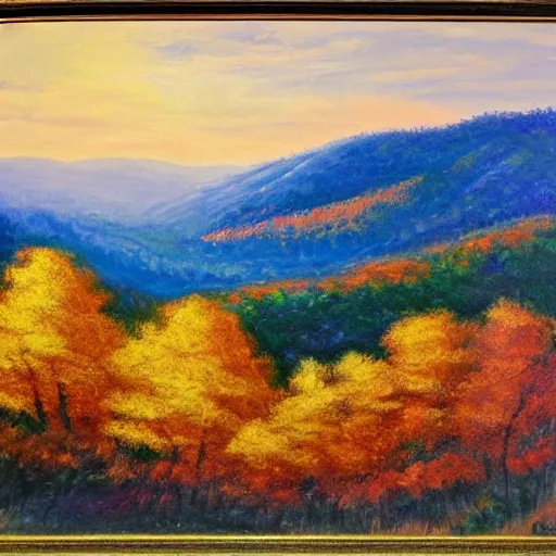 Image similar to Autumn hills of Tennessee, Bob Ross