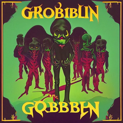 Prompt: goblin album cover