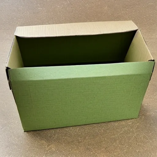 Image similar to a cardboard box green