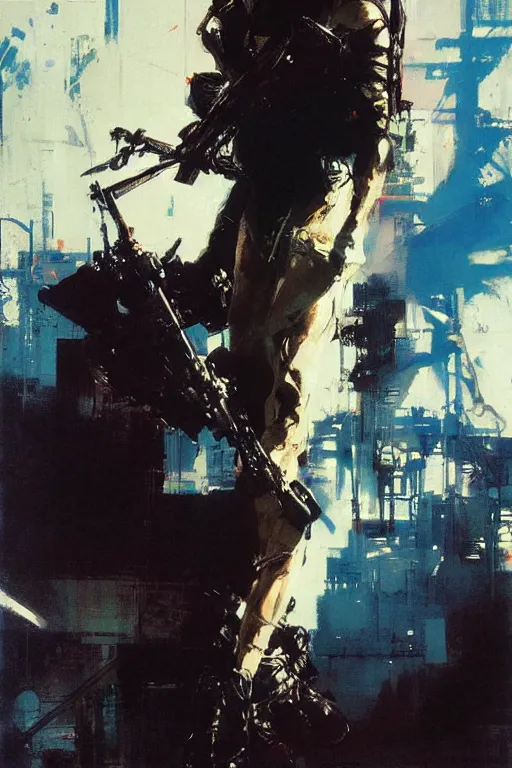 Prompt: synthwave, attractive male, painting by edwin longsden long, yoji shinkawa, craig mullins